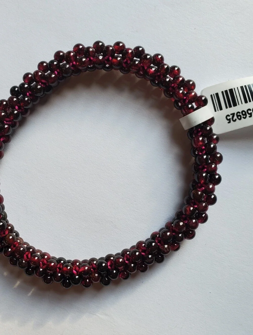 Burgundy Beaded Stretch Bracelet Jewelry Women NWT